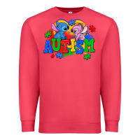 Cardinal autism stitch with lilo Premium Sweatshirt - AdoDesignShop