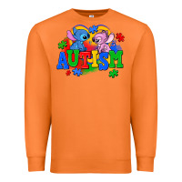 Carrot autism stitch with lilo Premium Sweatshirt - AdoDesignShop
