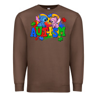 Chestnut autism stitch with lilo Premium Sweatshirt - AdoDesignShop