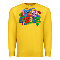 Lemon autism stitch with lilo Premium Sweatshirt - AdoDesignShop