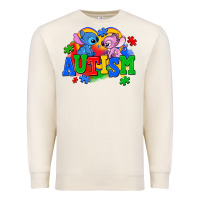 Sandshell autism stitch with lilo Premium Sweatshirt - AdoDesignShop