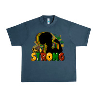 Midnight Navy She is strong Black History Urban Heavy Tee - HowdyJamesFarm