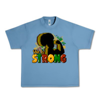 Pebble Blue She is strong Black History Urban Heavy Tee - HowdyJamesFarm