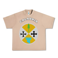 Burro Calabria Coat of arms  Flag souvenir Italy Urban Heavy Tee - longCreatives