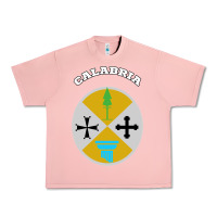 Salmon Calabria Coat of arms  Flag souvenir Italy Urban Heavy Tee - longCreatives