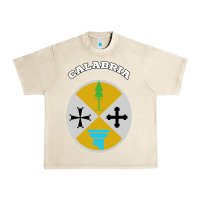 Sandshell Calabria Coat of arms  Flag souvenir Italy Urban Heavy Tee - longCreatives