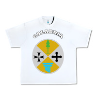 White Calabria Coat of arms  Flag souvenir Italy Urban Heavy Tee - longCreatives