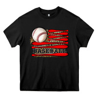 Black leopard baseball flag Heavy Core Tee - JahusDesignShop