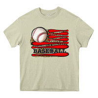 Mossy leopard baseball flag Heavy Core Tee - JahusDesignShop