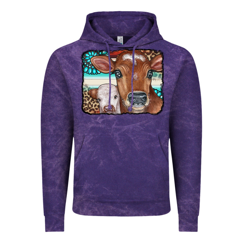 Cows Serape Leopard Gemstone Vintage Hoodie by CowCowDesign | Teevron