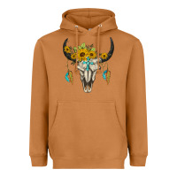 Meerkat bull skull western Heavyweight Hoodie - BarkalooDesign