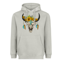 Moon Dust bull skull western Heavyweight Hoodie - BarkalooDesign
