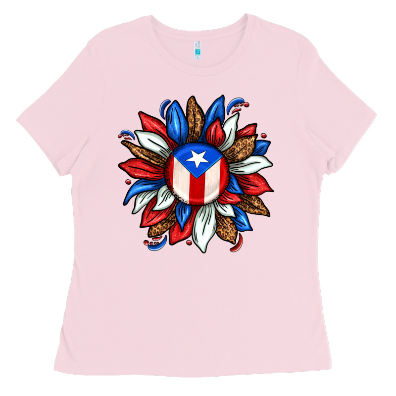 Puerto Rico Sunflower Ladies Tee by texasbilliewilder | Teevron
