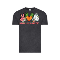 Vintage Black Peace love Easter Day Vintage Tee - HowdyJamesFarm