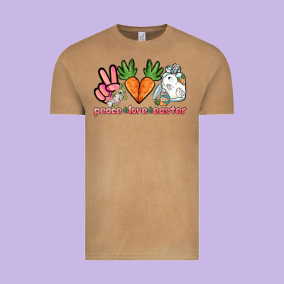 Peace Love Easter Day Vintage Tee Designed By Howdyjamesfarm