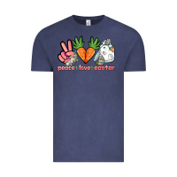 Vintage Denim Peace love Easter Day Vintage Tee - HowdyJamesFarm