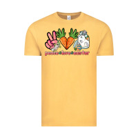Vintage Mustard Peace love Easter Day Vintage Tee - HowdyJamesFarm