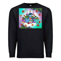 Black ohana stitch Premium Sweatshirt - AdoDesignShop