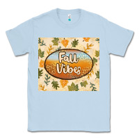 Dusty Blue retro fall vibes Classic Tee - TumblerDesignByShophia