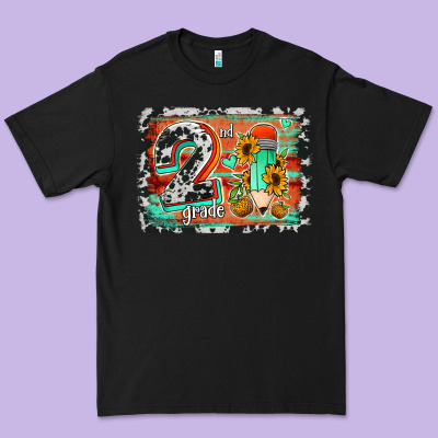Western Back To School 2nd Grade 2 Premium Tee Designed By Jasminsmagicworld