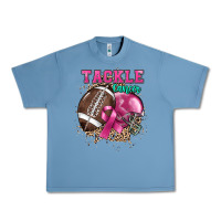 Pebble Blue Tackle Cancer Urban Heavy Tee - HowdyJamesFarm
