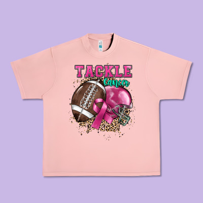 Tackle Cancer Urban Heavy Tee Designed By Howdyjamesfarm