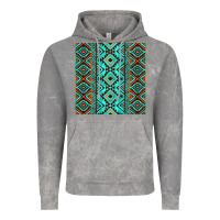Cloud Rock Aztec Turquoise Pattern Vintage Hoodie - CowCowDesign