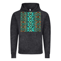 Vintage Arctic Aztec Turquoise Pattern Vintage Hoodie - CowCowDesign