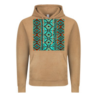 Vintage Camel Aztec Turquoise Pattern Vintage Hoodie - CowCowDesign
