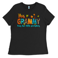 Black customized this grammy loves her little pumpkins Ladies Tee - texasbilliewilder