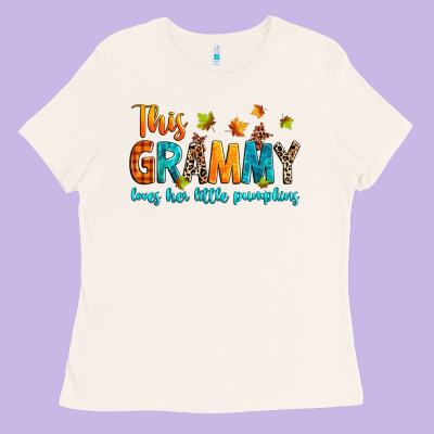 Customized This Grammy Loves Her Little Pumpkins Ladies Tee Designed By Texasbilliewilder