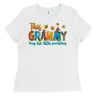 White customized this grammy loves her little pumpkins Ladies Tee - texasbilliewilder