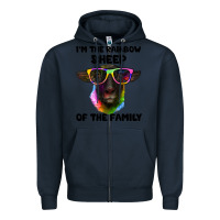Navy i'm the rainbow sheep of the family suffolk sheep Zipper Hoodie - Artiststas