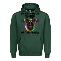 Sports Green i'm the rainbow sheep of the family suffolk sheep Zipper Hoodie - Artiststas