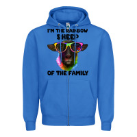 True Royal i'm the rainbow sheep of the family suffolk sheep Zipper Hoodie - Artiststas