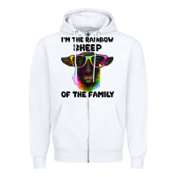 I'm The Rainbow Sheep Of The Family Suffolk Sheep Zipper Hoodie | Teevron
