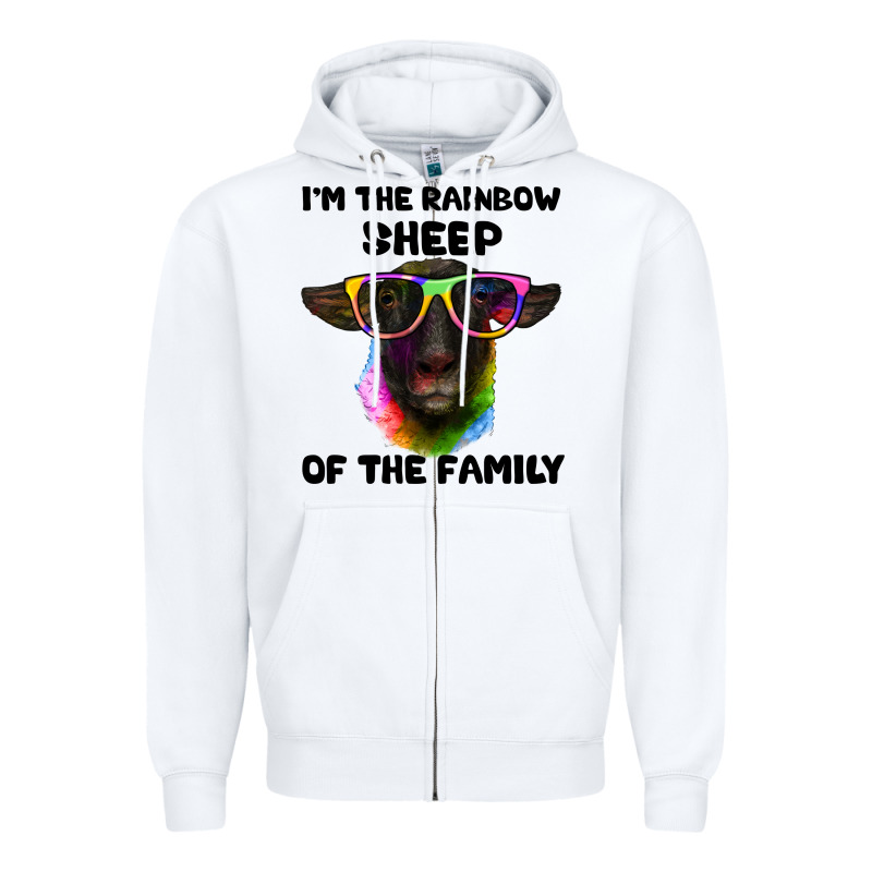 I'm The Rainbow Sheep Of The Family Suffolk Sheep Zipper Hoodie by Artiststas | Teevron
