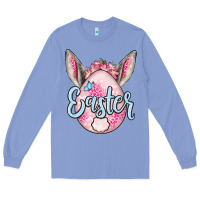 Colony Blue Easter egg Long Sleeve Tee - OliviaCreatesArt