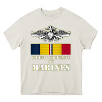 Cream Eagle FMF Corpsman 8404 T Back Design Heavy Core Tee - longCreatives