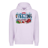Lilac It's Freezing Season Premium Hoodie - CowhideDigitalArt