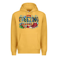 Mustard It's Freezing Season Premium Hoodie - CowhideDigitalArt