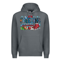 Rock It's Freezing Season Premium Hoodie - CowhideDigitalArt