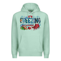 Seafoam It's Freezing Season Premium Hoodie - CowhideDigitalArt