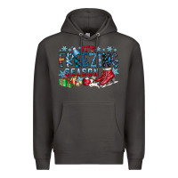 Smoke It's Freezing Season Premium Hoodie - CowhideDigitalArt