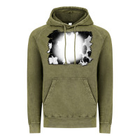 Vintage Olive Cowhide Bleached Vintage Hoodie - CowCowDesign