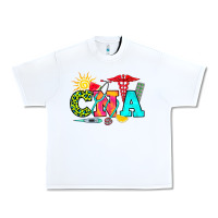 White cna summer Urban Heavy Tee - RanaPortraitStore