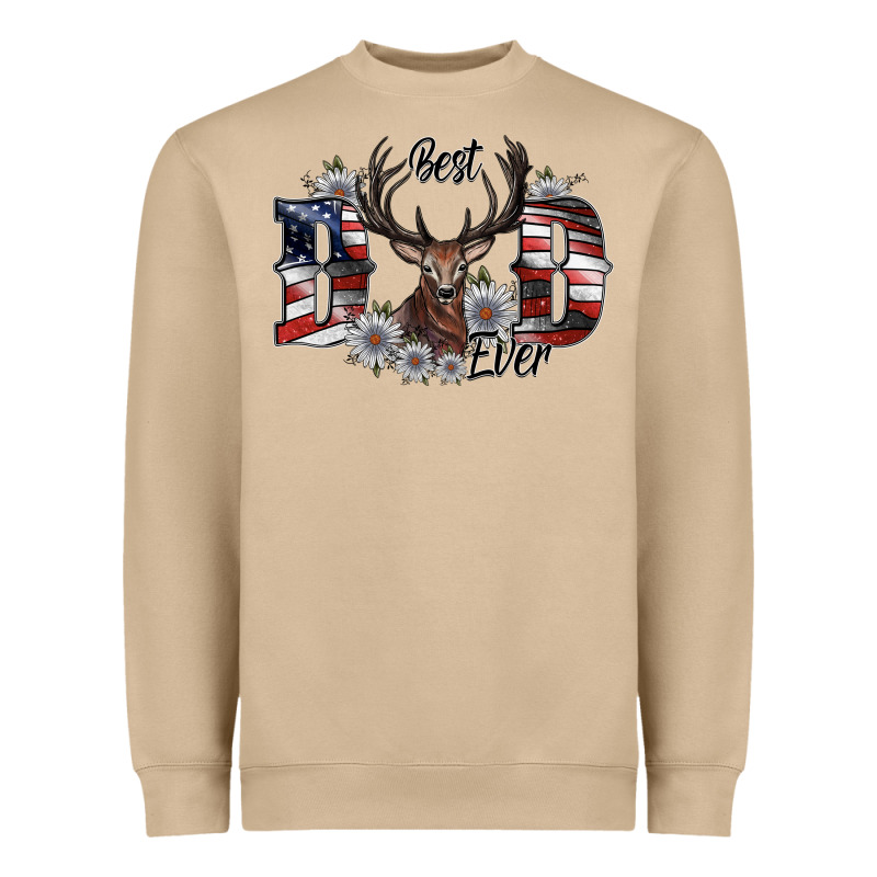 Best Dad Ever Heavyweight Sweatshirt by SublimationCraftShop | Teevron