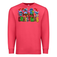 Cardinal merry christmas stitch Premium Sweatshirt - AdoDesignShop