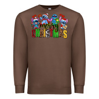 Chestnut merry christmas stitch Premium Sweatshirt - AdoDesignShop