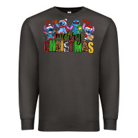 Smoke merry christmas stitch Premium Sweatshirt - AdoDesignShop